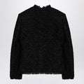 Black Tweed And Lurex Jacket