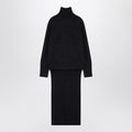 Dark Grey Turtleneck With Drawstring