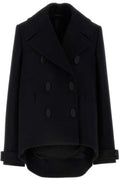 OVERSIZED ASYMMETRIC PEACOAT IN WOOL