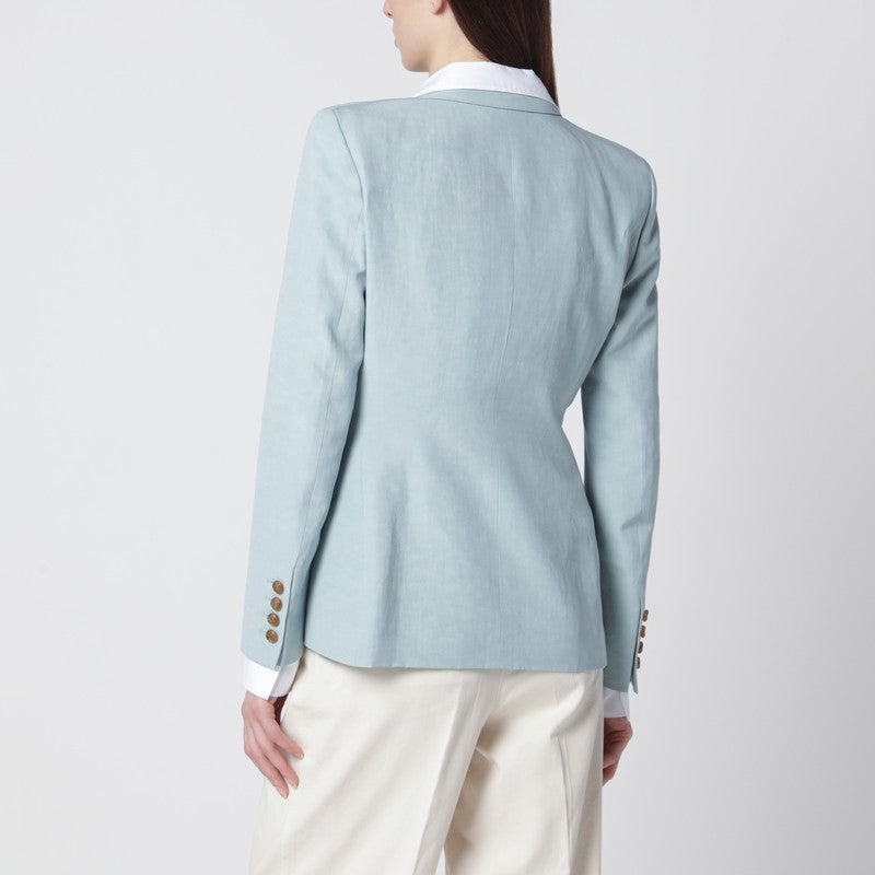 Light blue double-breasted jacket