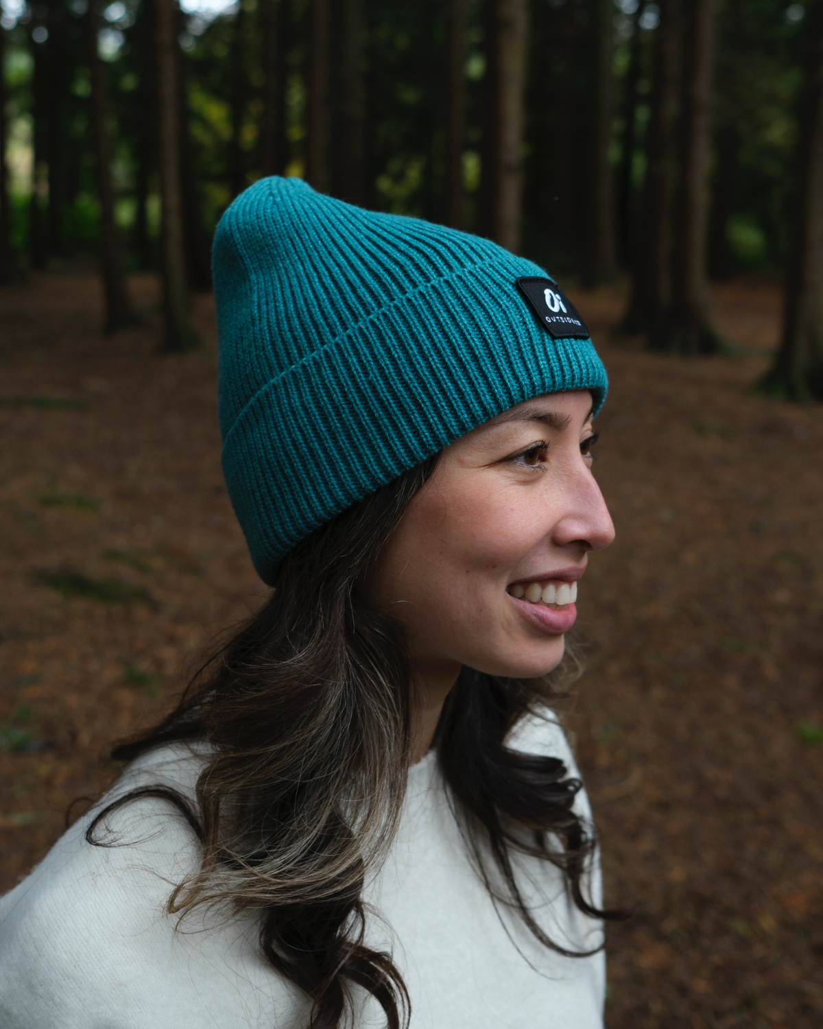 Outside In Ribbed Beanie | Marine