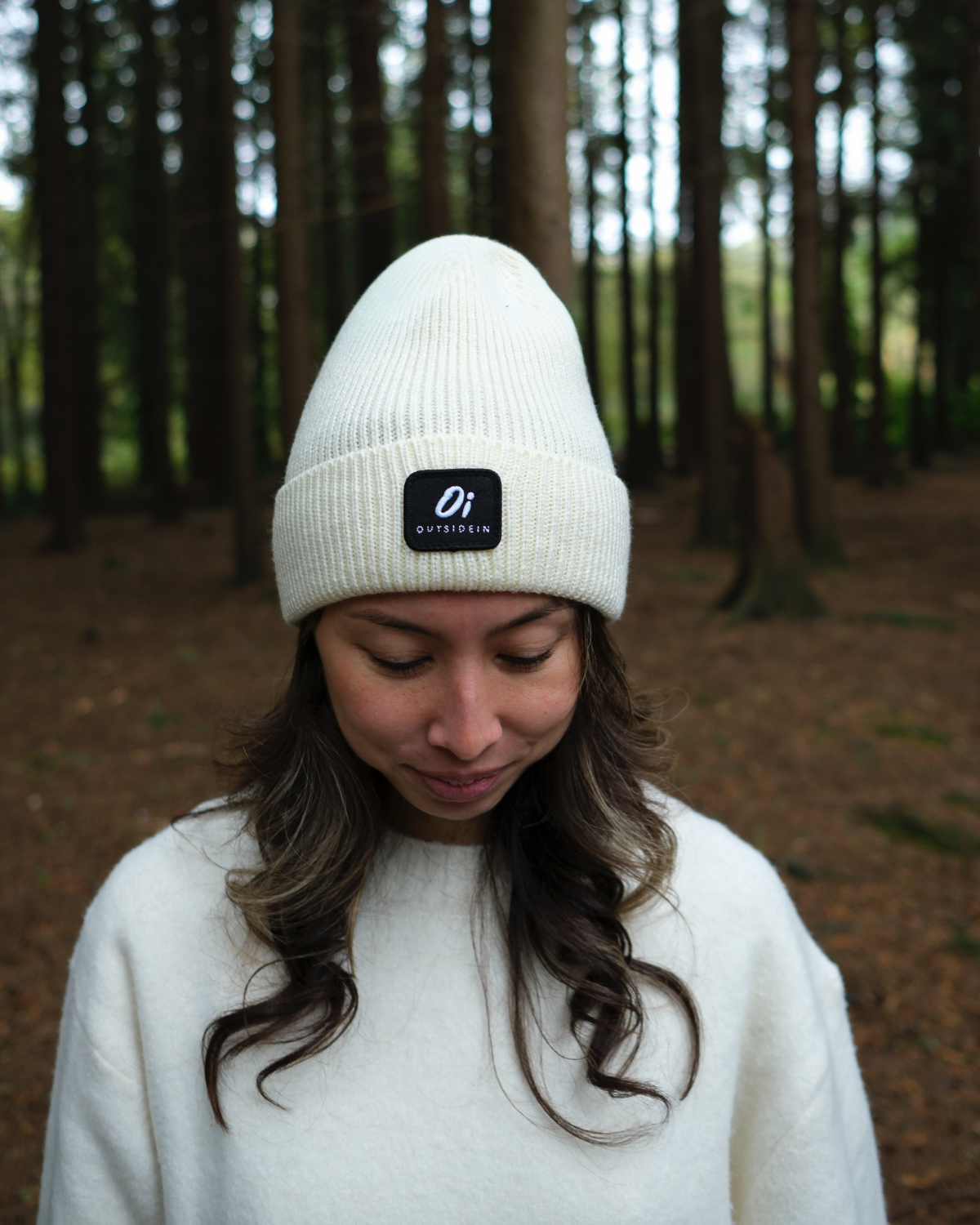 Outside In Ribbed Beanie | Vanilla