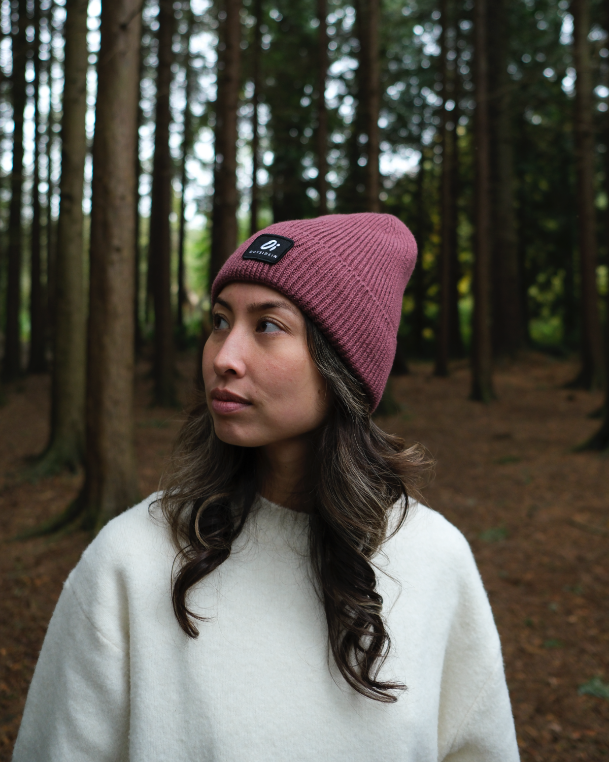 Outside In Ribbed Beanie | Berry