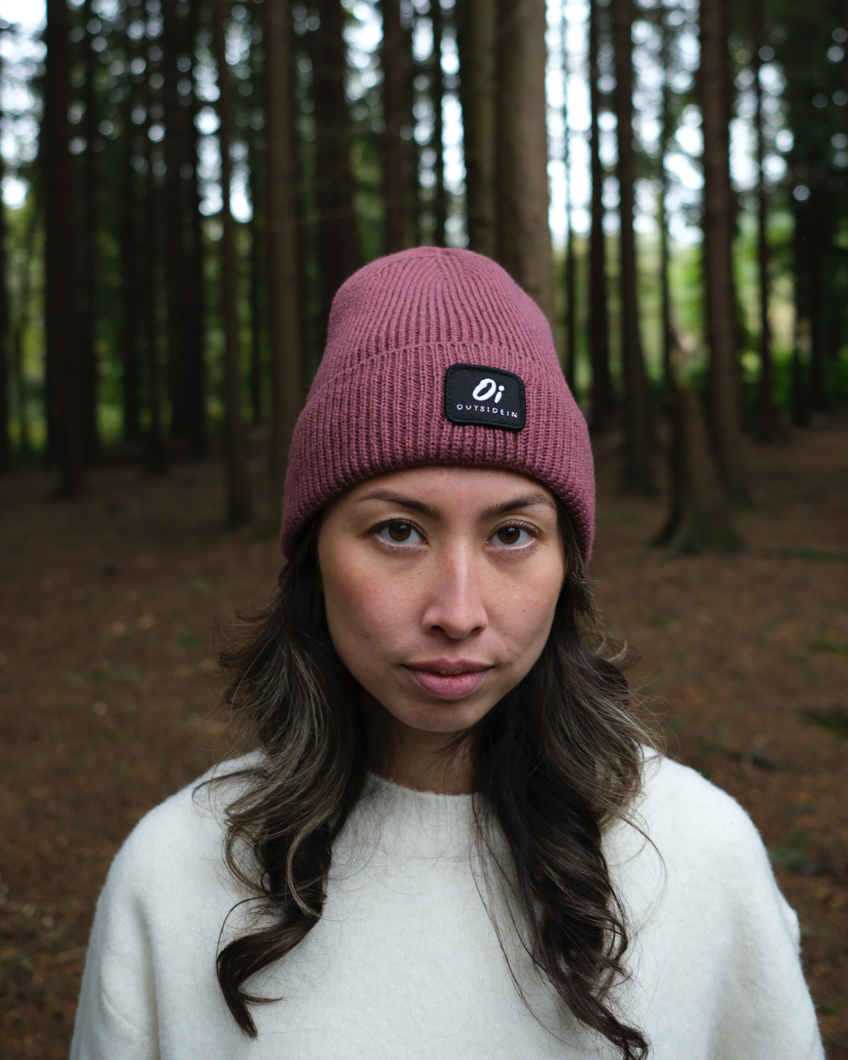 Outside In Ribbed Beanie | Berry
