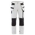 Blaklader 1079 4-Way Stretch Painters Work Trousers White/Dark Grey / 34" Waist, Regular Leg