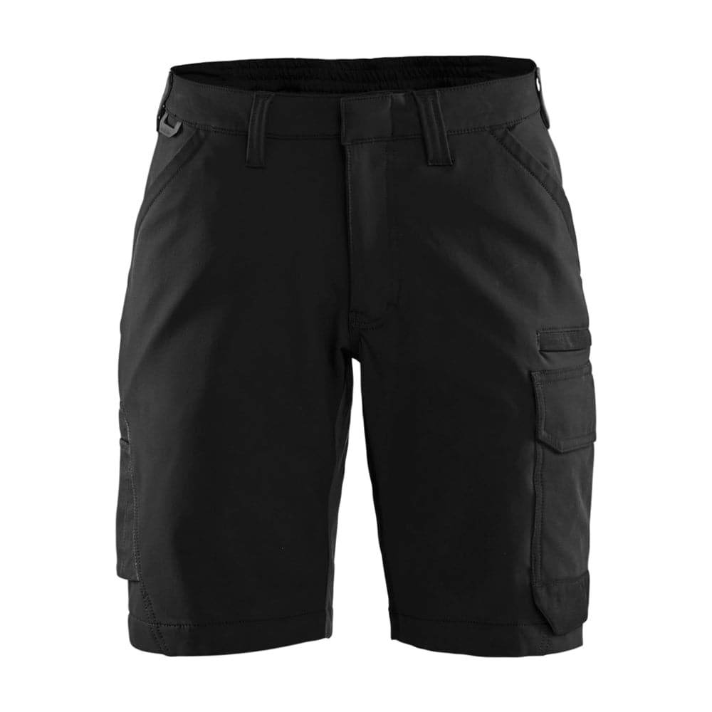 Blaklader 7123 4-Way Stretch Womens Service Shorts Black/Dark grey / UK 14, Regular Leg