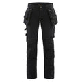 Blaklader 7198 Women's 4-Way Stretch Holster Pocket Work Trousers Black UK 12, Regular Leg