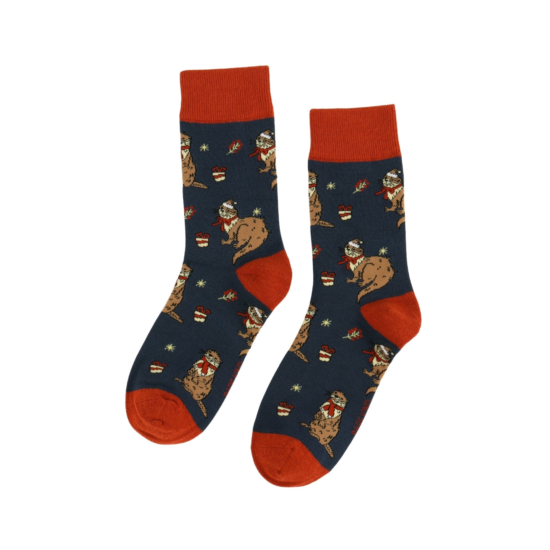 Bare Kind Christmas Cracker Otter & Puffin Bamboo Socks | 2 Pack