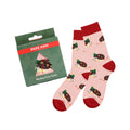 Bare Kind Christmas Bauble Hedgehog Bamboo Socks