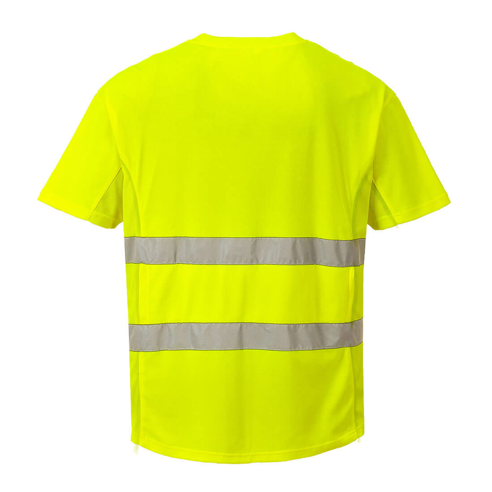 Portwest C394 Hi-Vis Cotton Comfort Mesh Insert T-Shirt