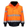 Portwest C465 Hi-Vis 3-in-1 Contrast Bomber Jacket