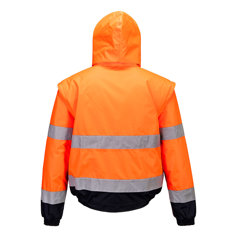 Portwest C468 Hi-Vis 2-in-1 Contrast Bomber Jacket