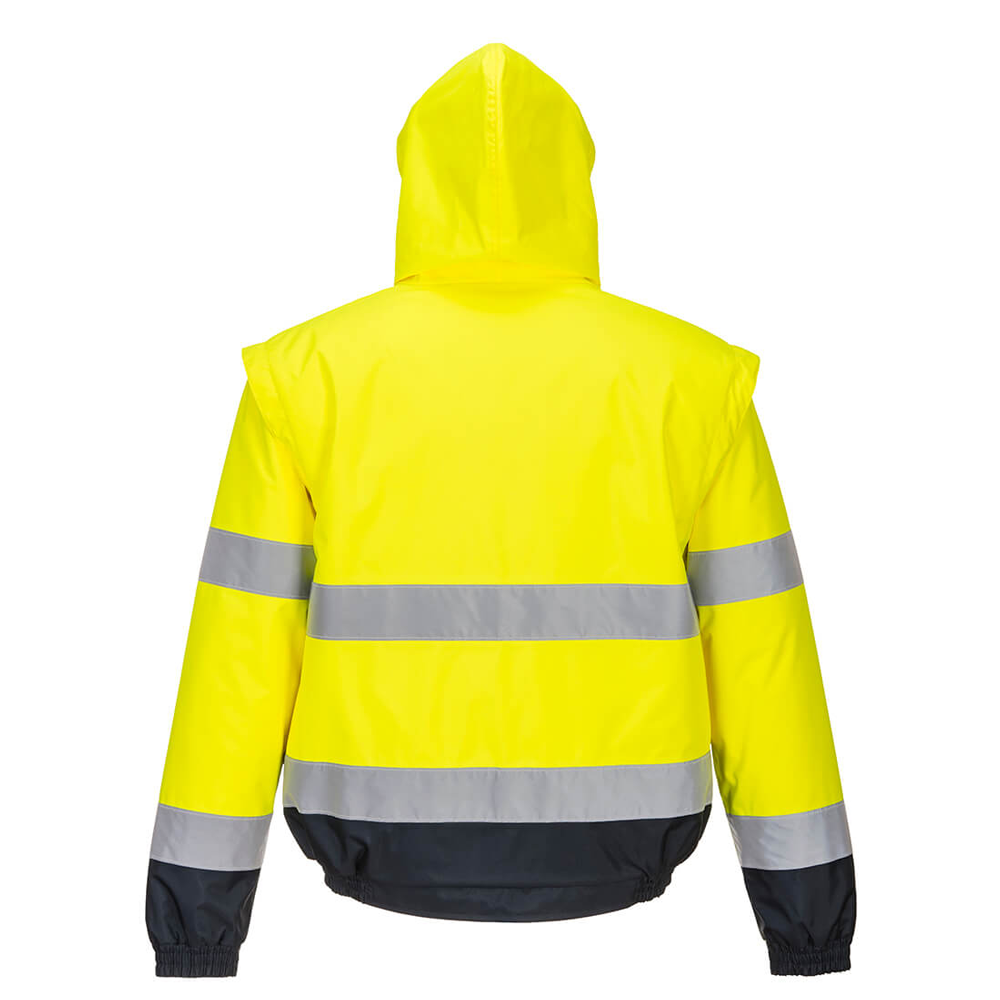 Portwest C468 Hi-Vis 2-in-1 Contrast Bomber Jacket