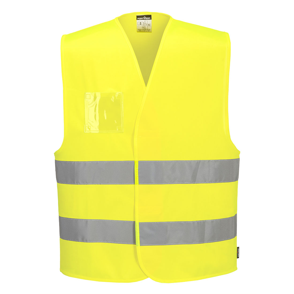 Portwest C475 Hi-Vis Two Band Dual ID Holder Vest
