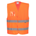 Portwest C494 Hi-Vis Half Mesh Two Band Vest
