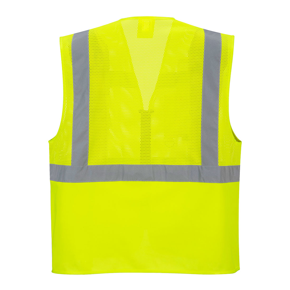 Portwest C496 Madrid Hi-Vis Half Mesh Executive Vest