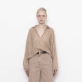 Nude Sequin Knit Polo