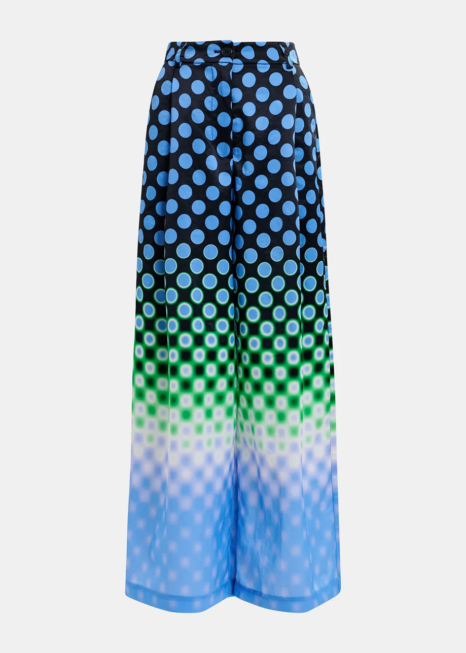 Essentiel Antwerp Hacie1 Wide-leg Satin Trousers