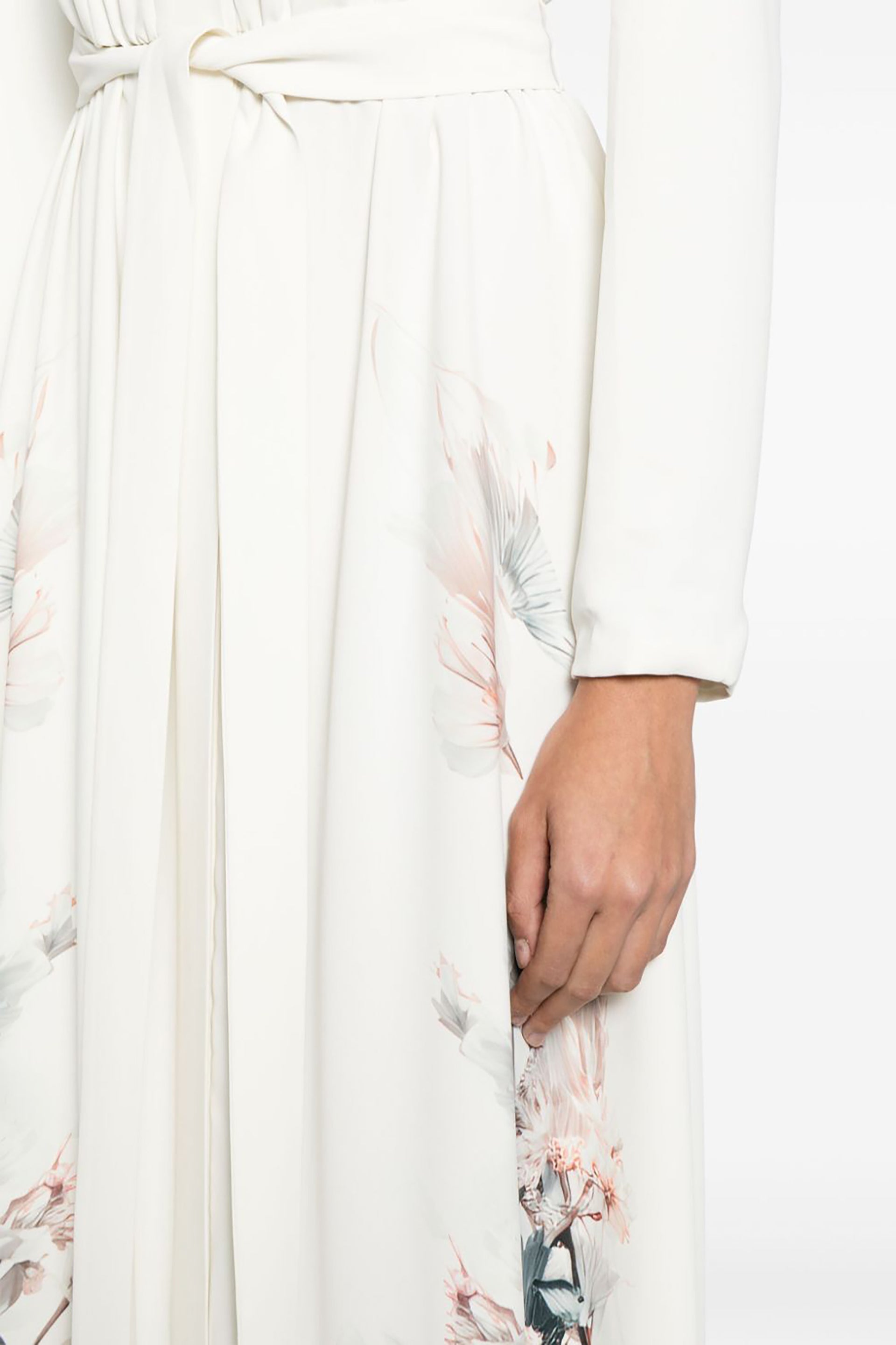 CREPE FLORAL PRINTED KAFTAN