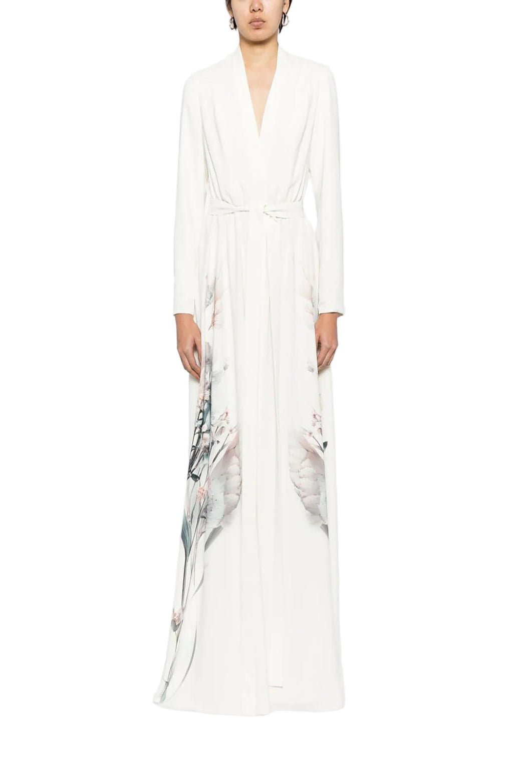CREPE FLORAL PRINTED KAFTAN