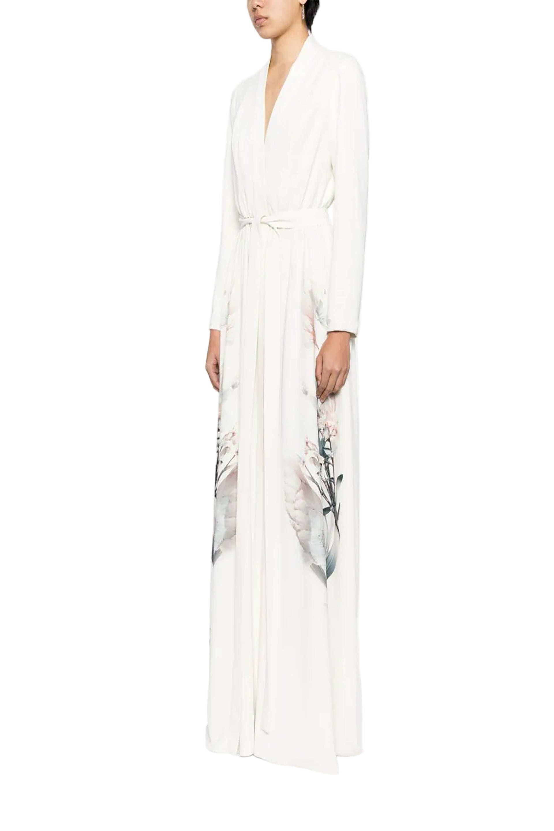 CREPE FLORAL PRINTED KAFTAN