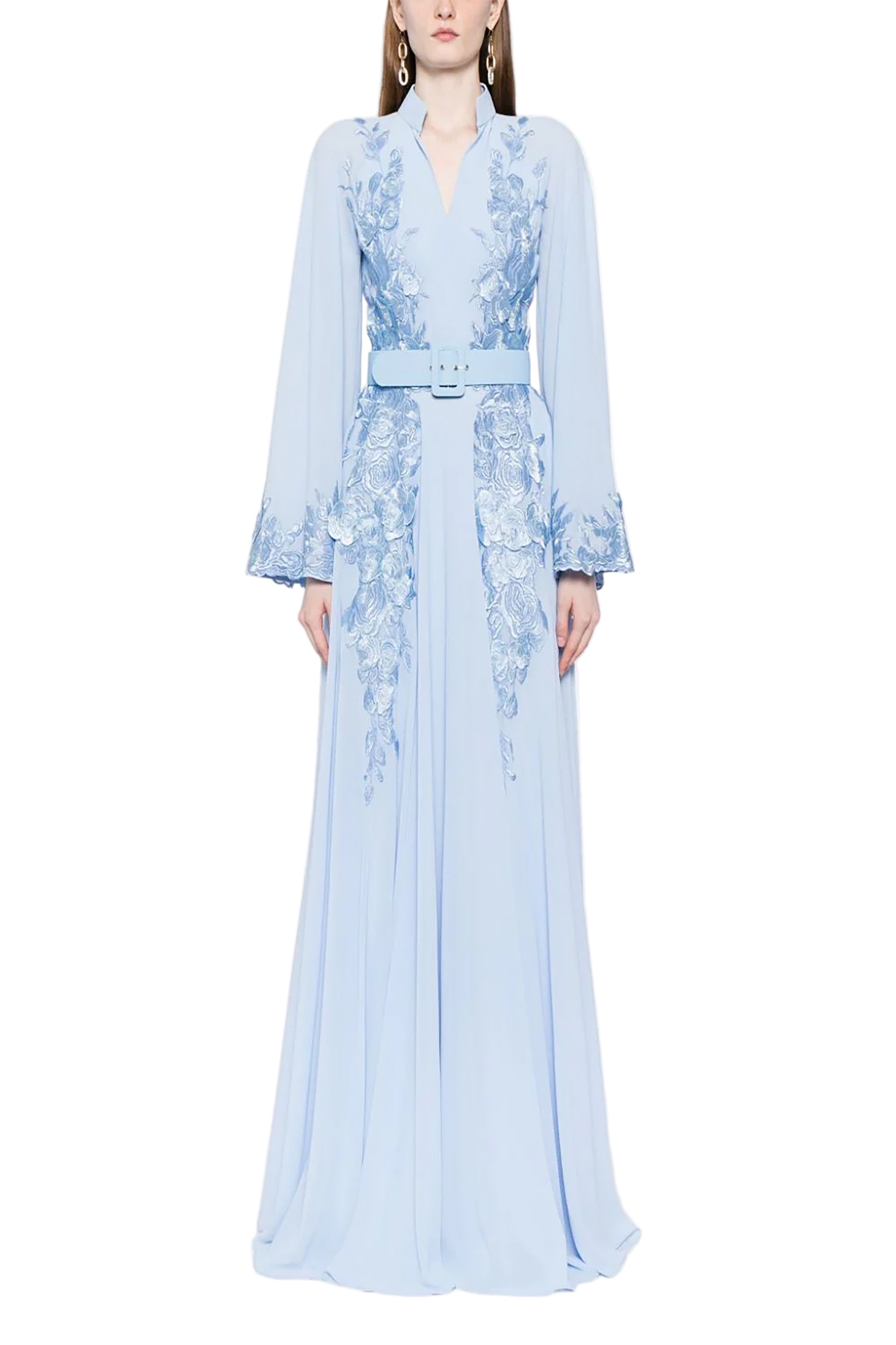 CREPE GEORGETTE BEADED KAFTAN