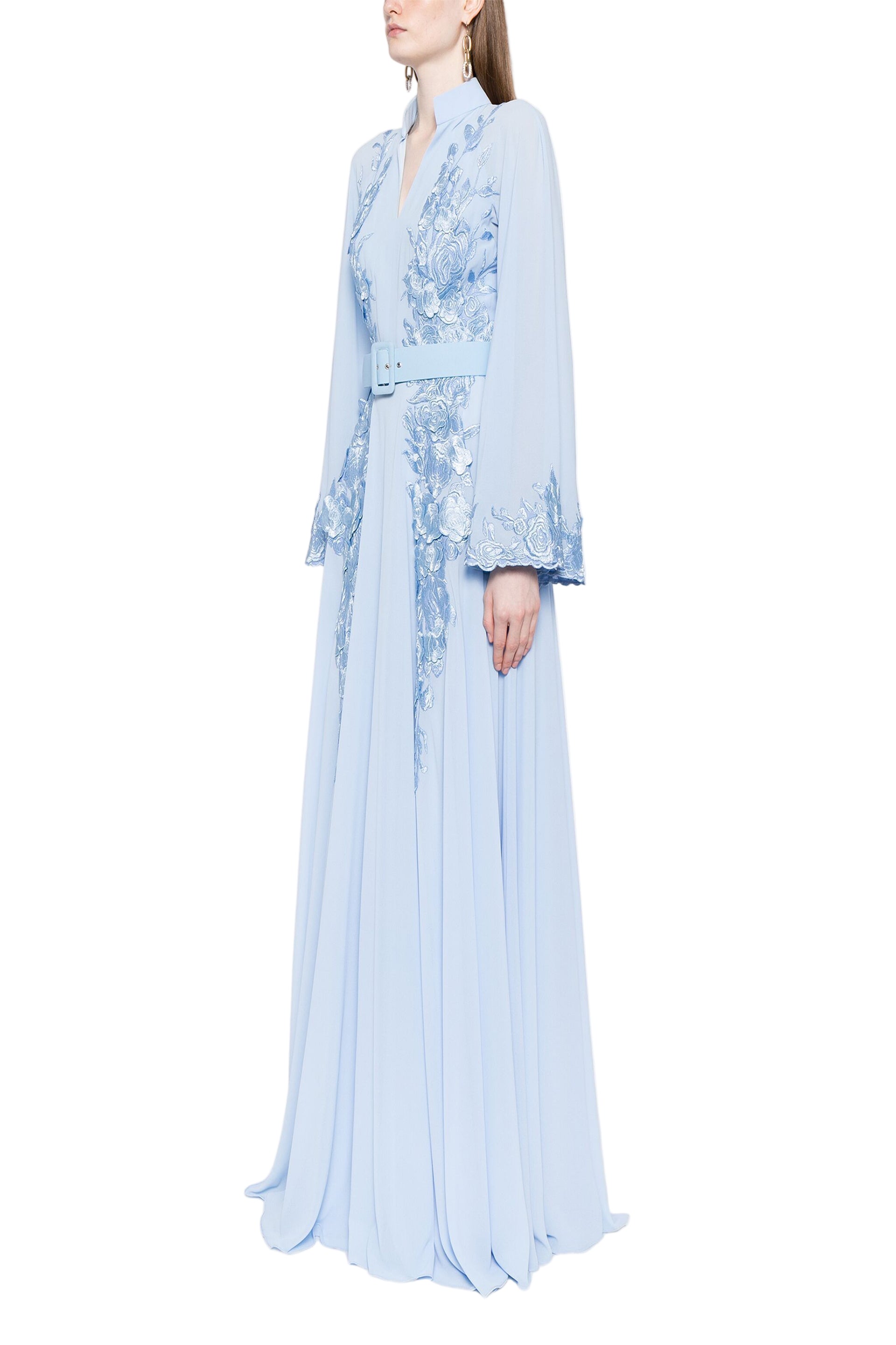 CREPE GEORGETTE BEADED KAFTAN