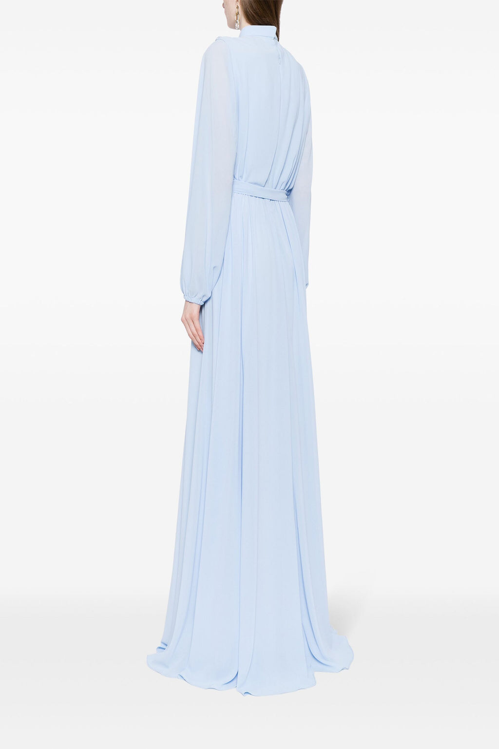Crepe Georgette Embroidered Flowers Kaftan