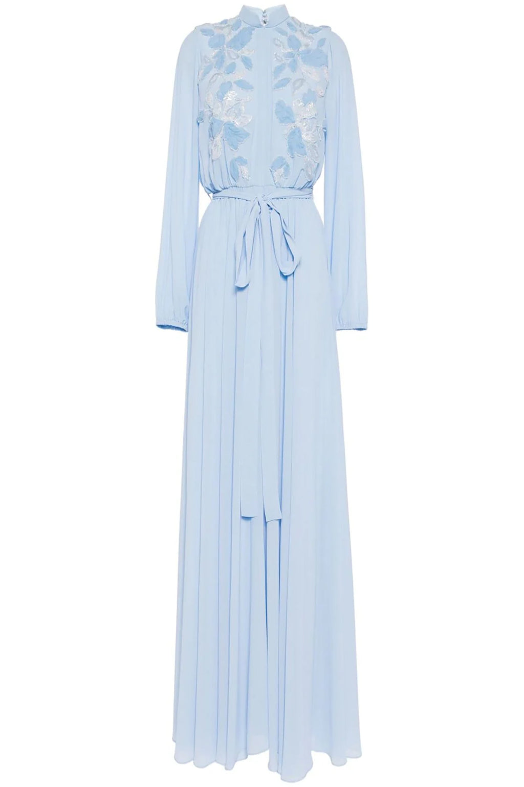 Crepe Georgette Embroidered Flowers Kaftan