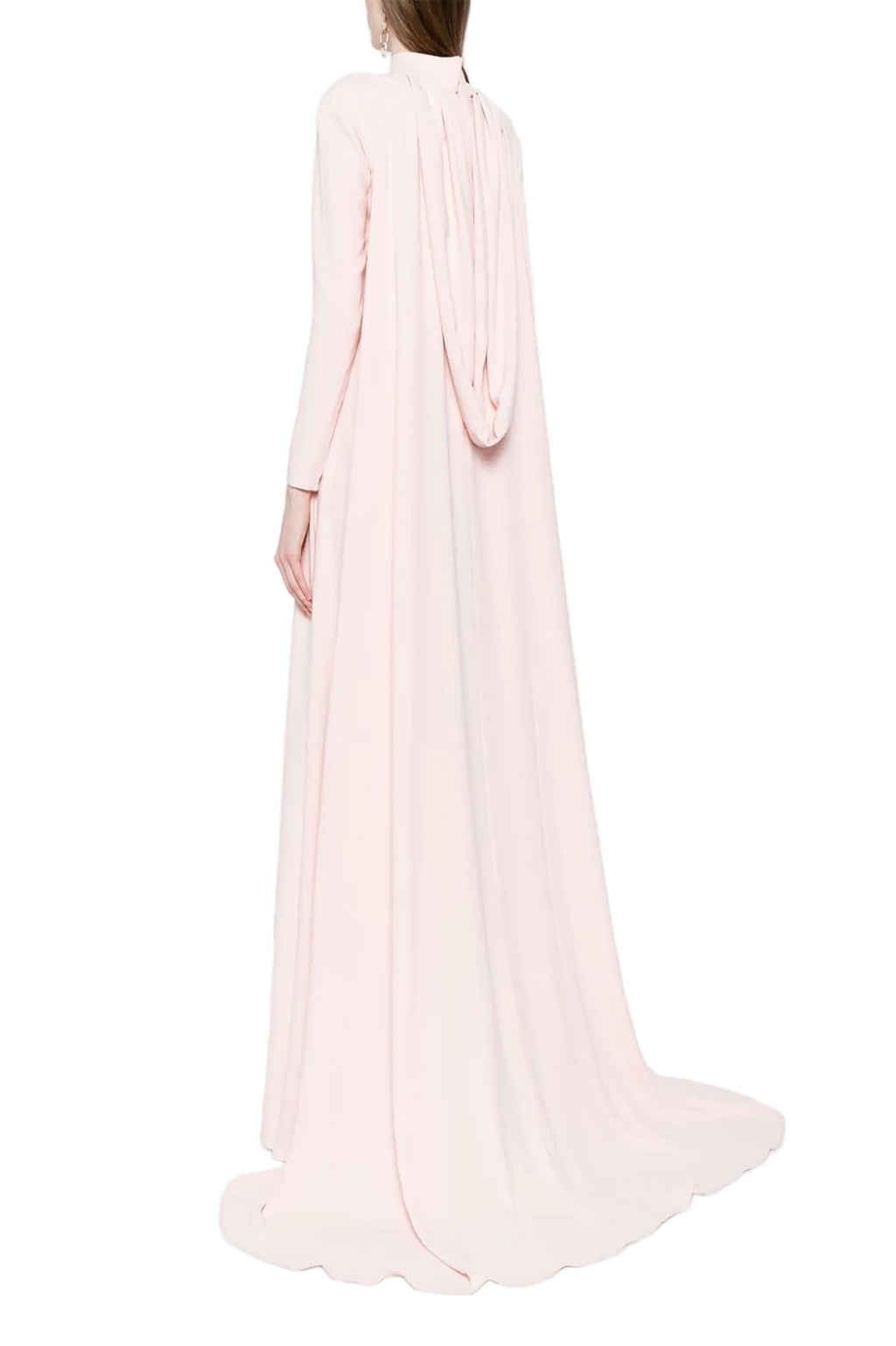 CREPE KAFTAN JUMPSUIT WITH ORGANZA FLOWERS