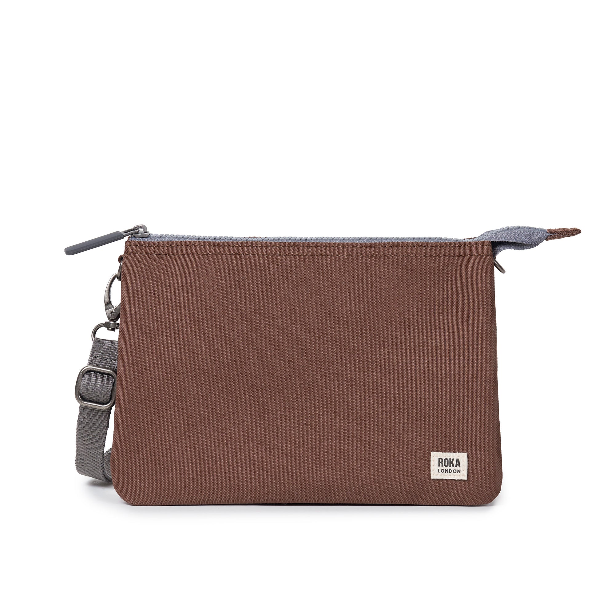 ROKA Carnaby Crossbody XL Coco Recycled Canvas Bag