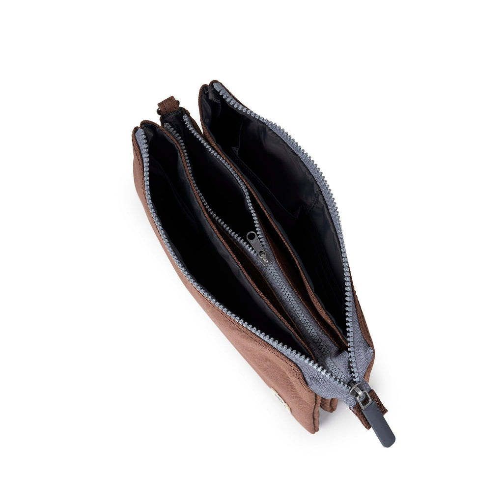 ROKA Carnaby Crossbody XL Coco Recycled Canvas Bag