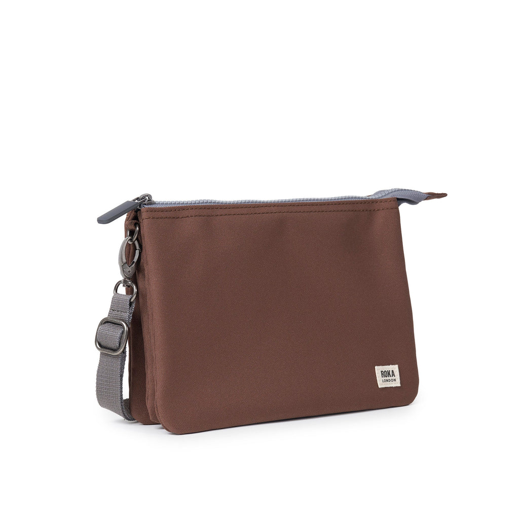 ROKA Carnaby Crossbody XL Coco Recycled Canvas Bag