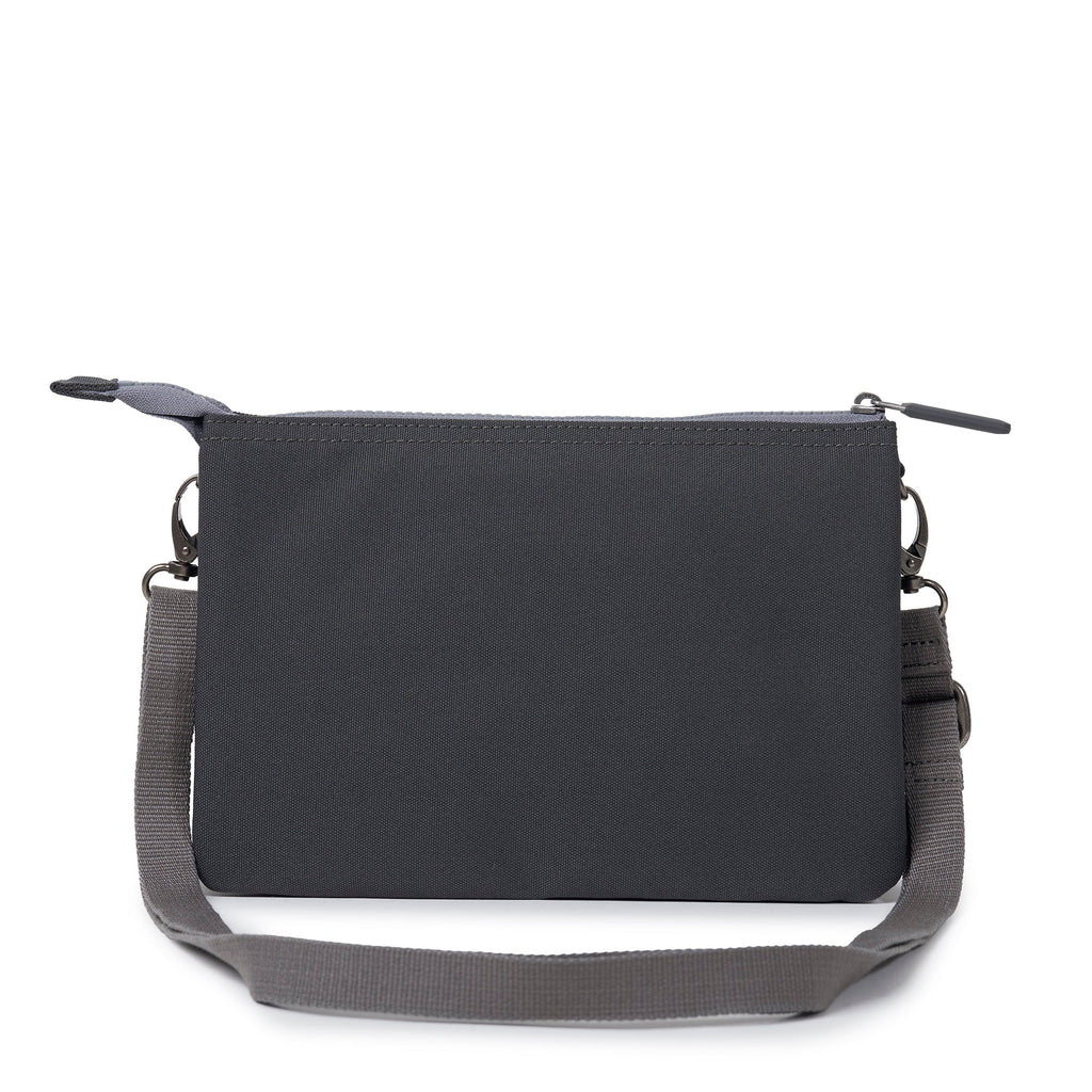 ROKA Carnaby Crossbody XL Faded Black Recycled Canvas Bag