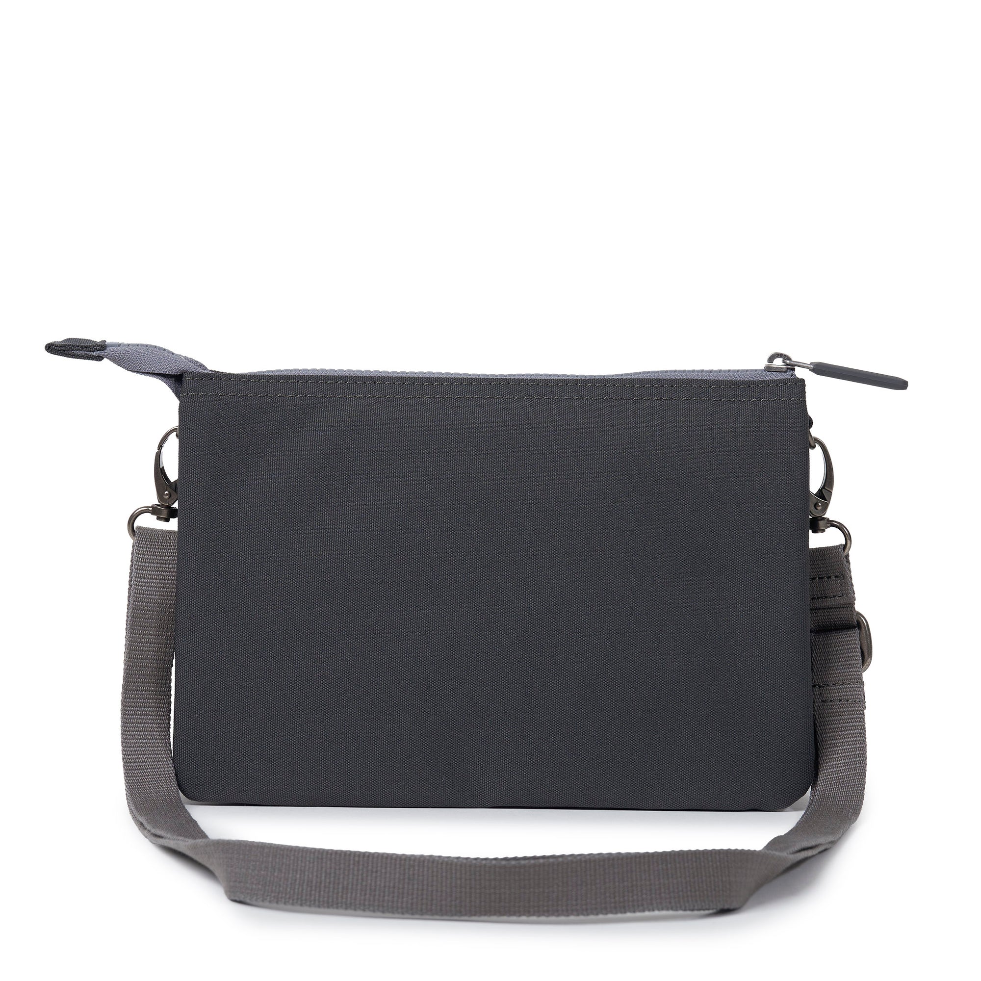 ROKA Carnaby Crossbody XL Faded Black Recycled Canvas Bag