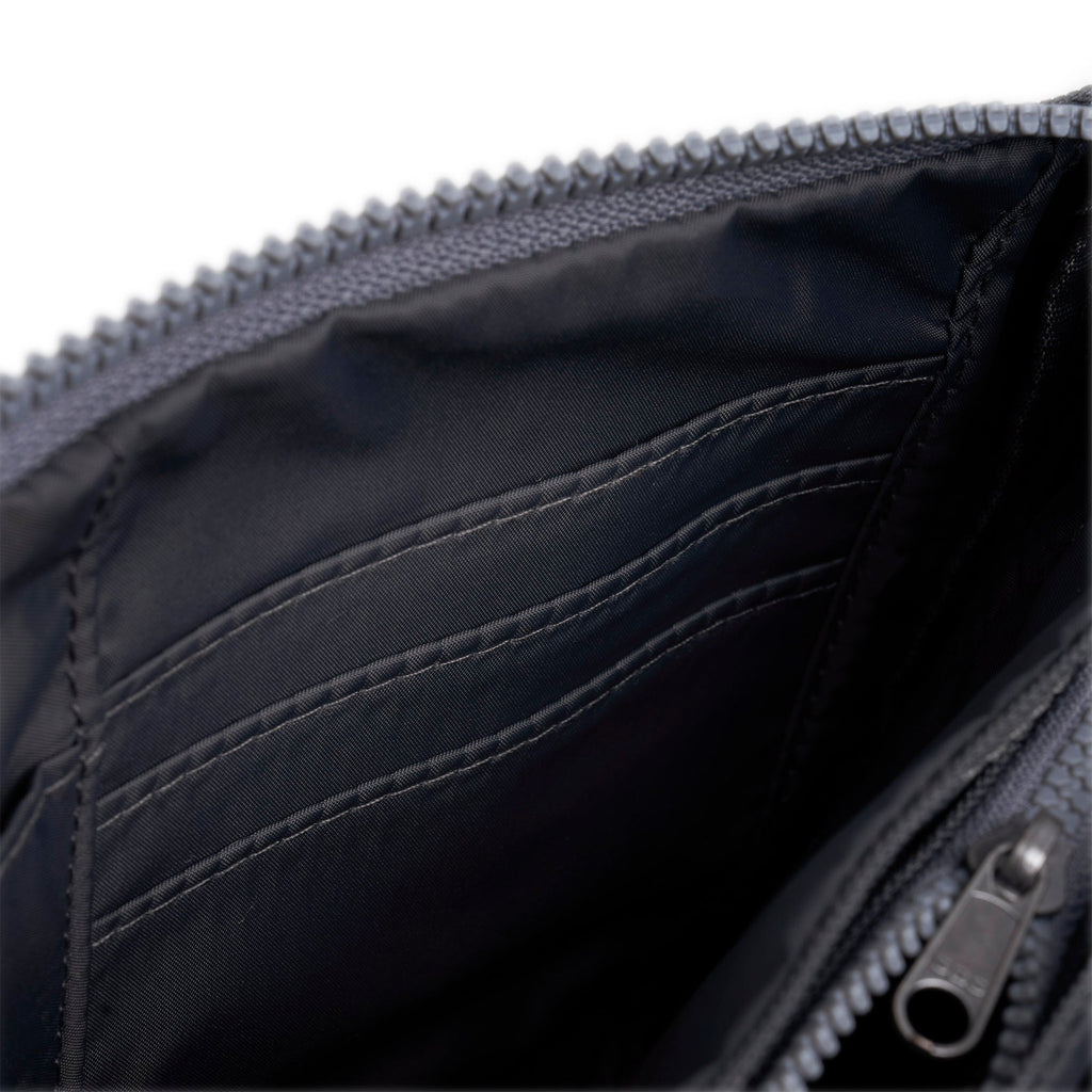 ROKA Carnaby Crossbody XL Faded Black Recycled Canvas Bag