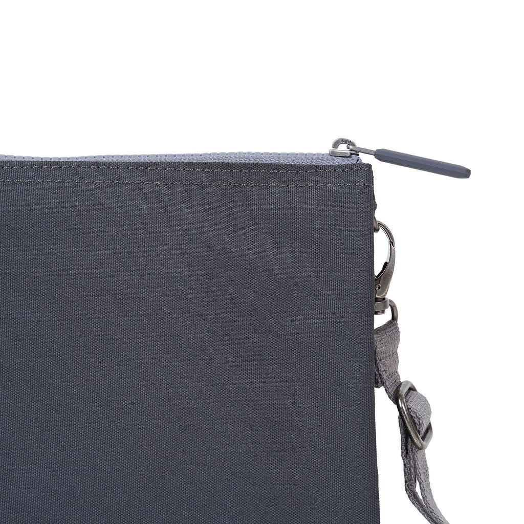 ROKA Carnaby Crossbody XL Faded Black Recycled Canvas Bag
