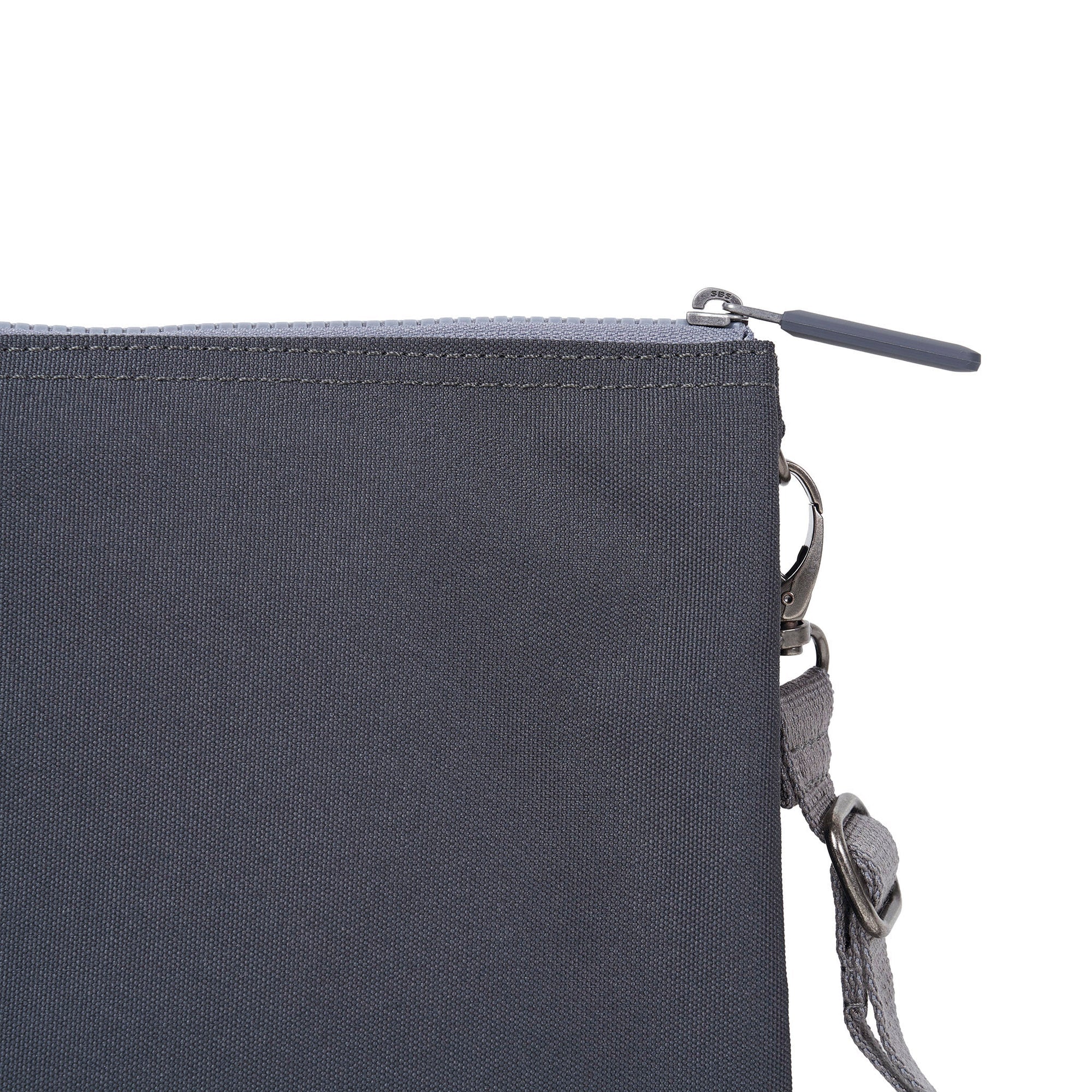 ROKA Carnaby Crossbody XL Faded Black Recycled Canvas Bag