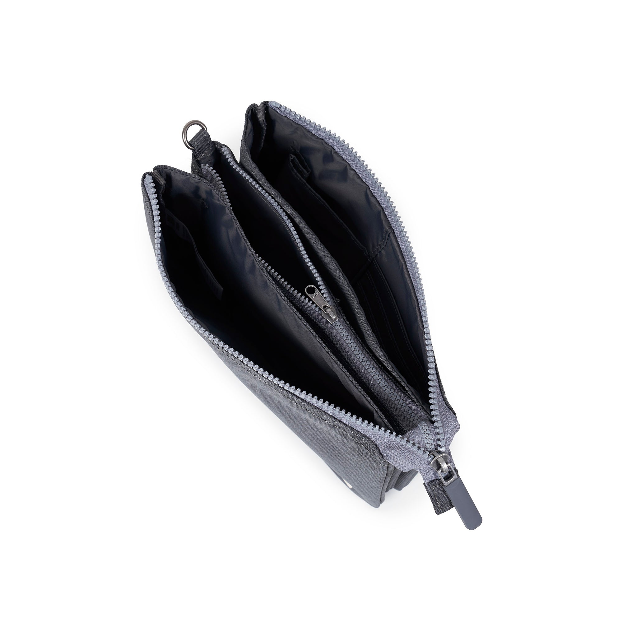 ROKA Carnaby Crossbody XL Faded Black Recycled Canvas Bag