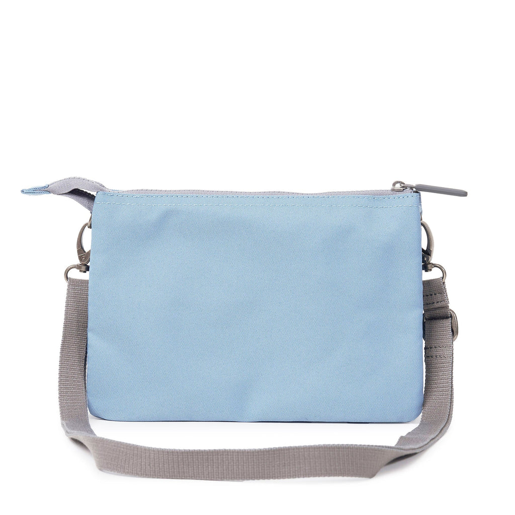 ROKA Carnaby Crossbody XL Retro Blue Recycled Canvas Bag