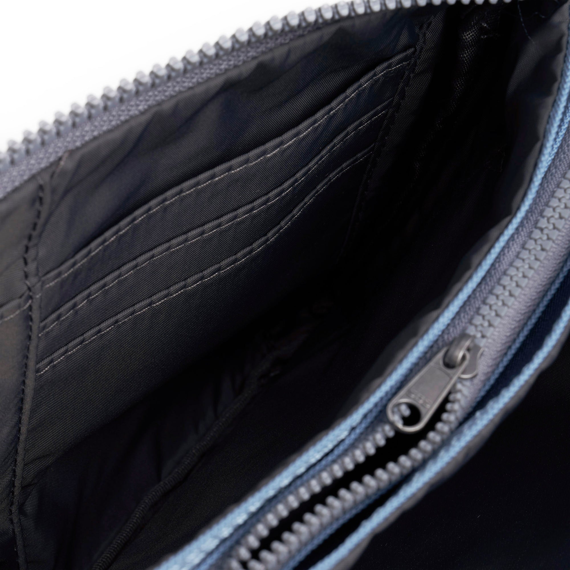 ROKA Carnaby Crossbody XL Retro Blue Recycled Canvas Bag