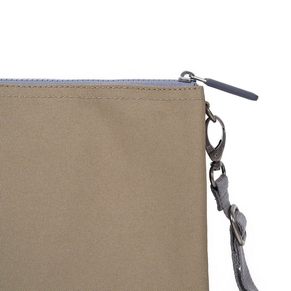 ROKA Carnaby Crossbody XL Taupe Recycled Canvas Bag