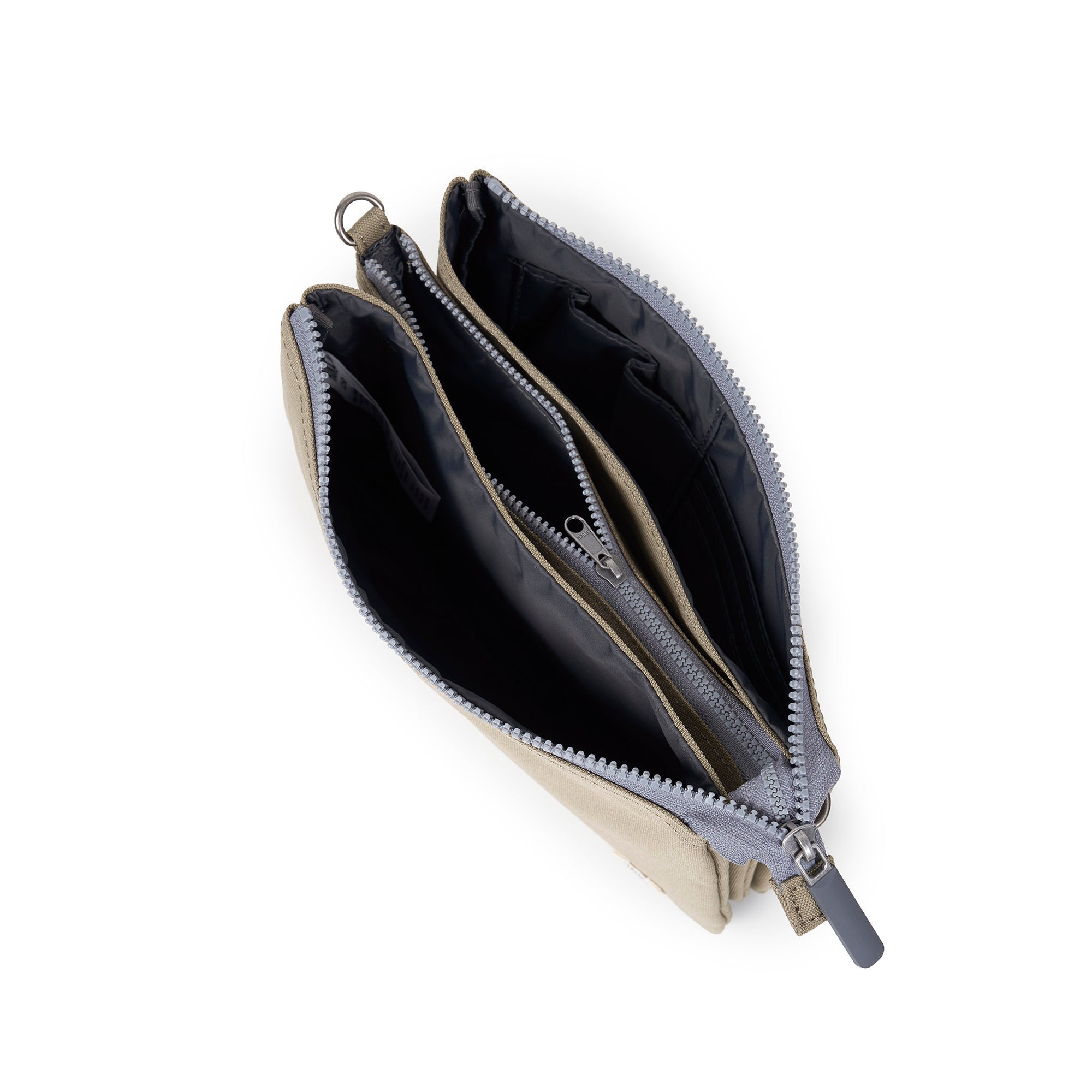 ROKA Carnaby Crossbody XL Taupe Recycled Canvas Bag