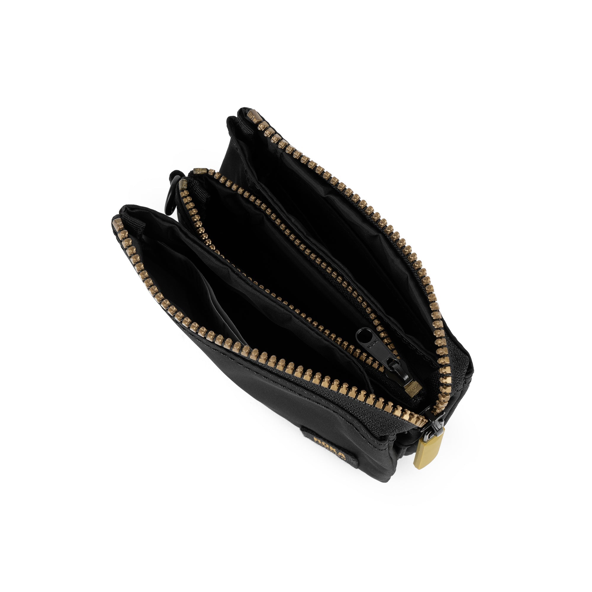 ROKA Carnaby Gold Label Small Recycled Nylon Purse