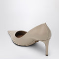 Beige calfskin décolleté devotion