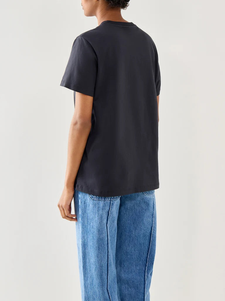 Ganni Basic Cotton Jersey Rose T-shirt