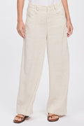 Transit Wide-leg trousers in stretch linen and viscose