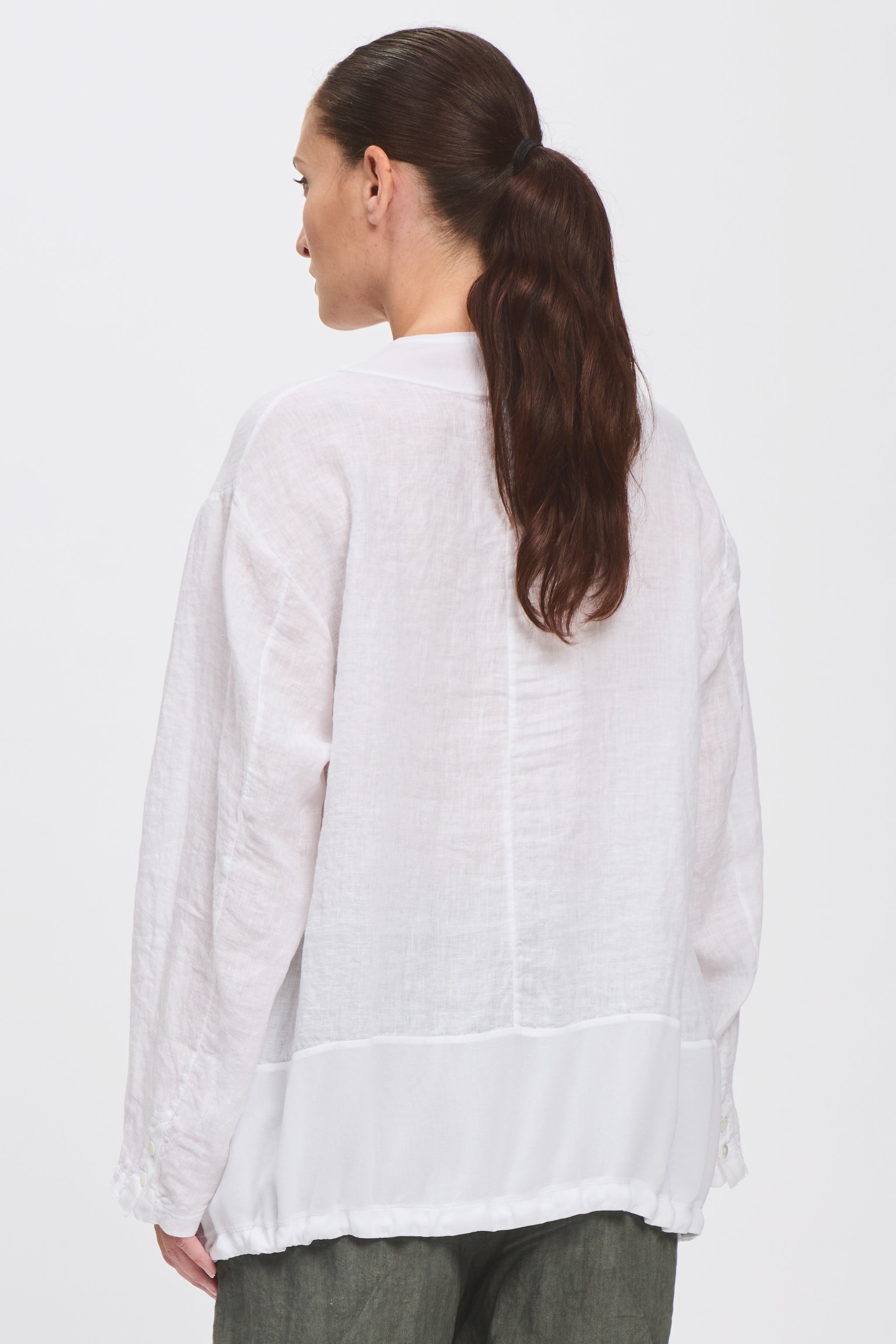 Transit White Linen Shirt
