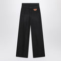 Loose black washed jeans