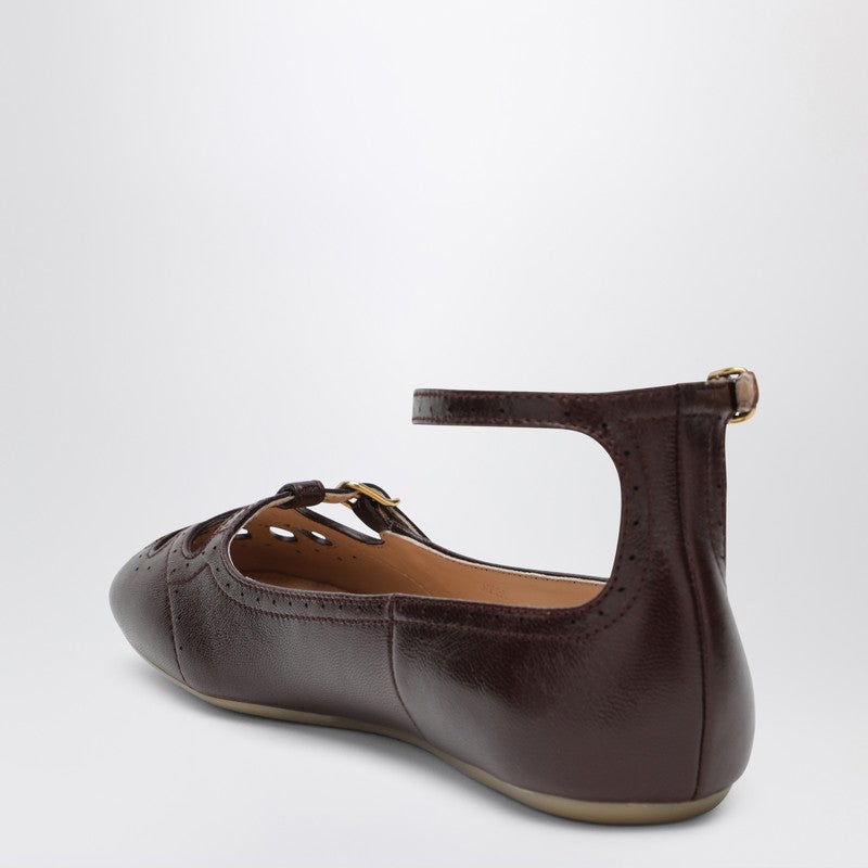 Burnt Purple Misty ballerinas